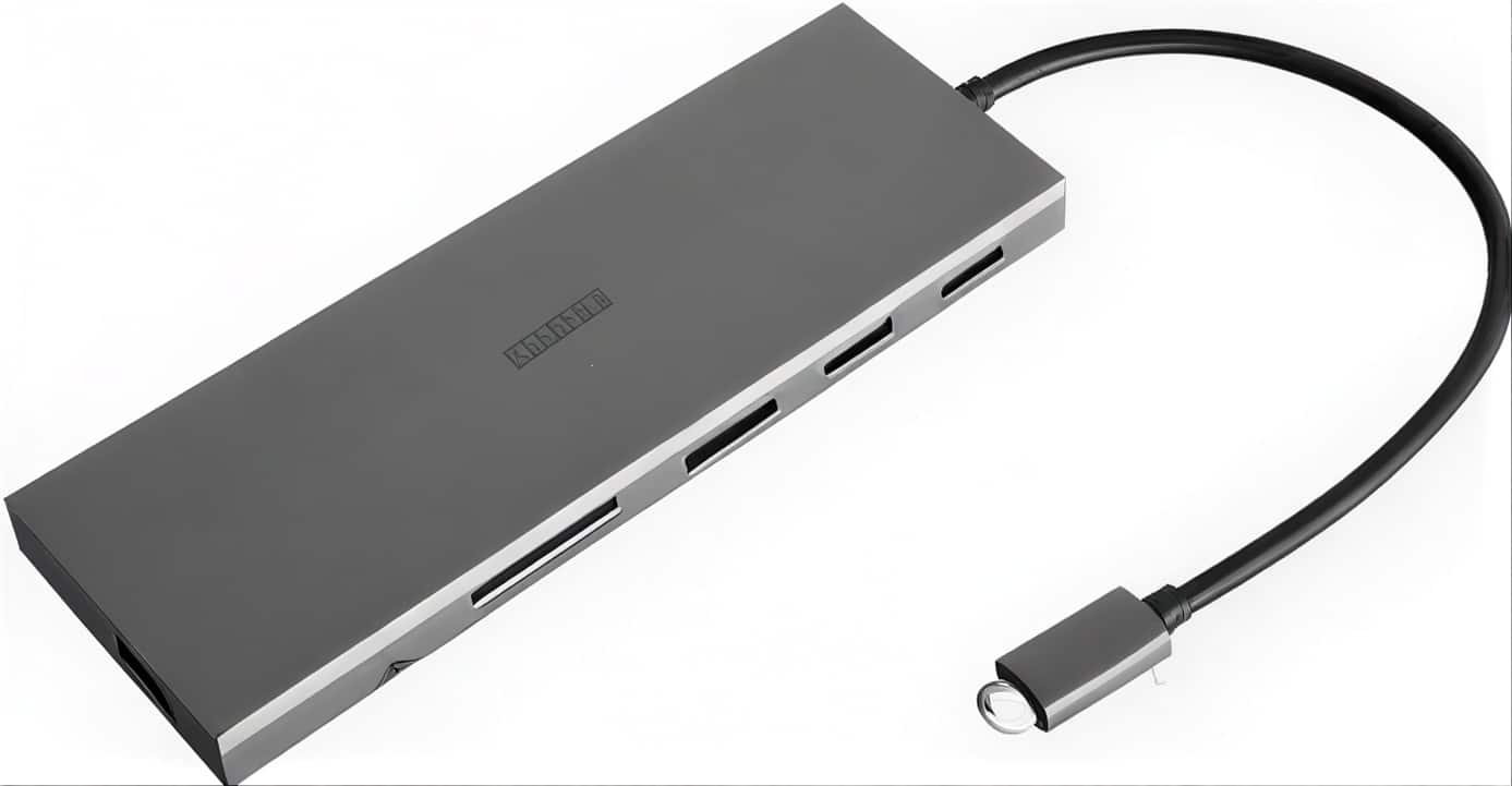 12-in-1 docking station 3 skærme 4k