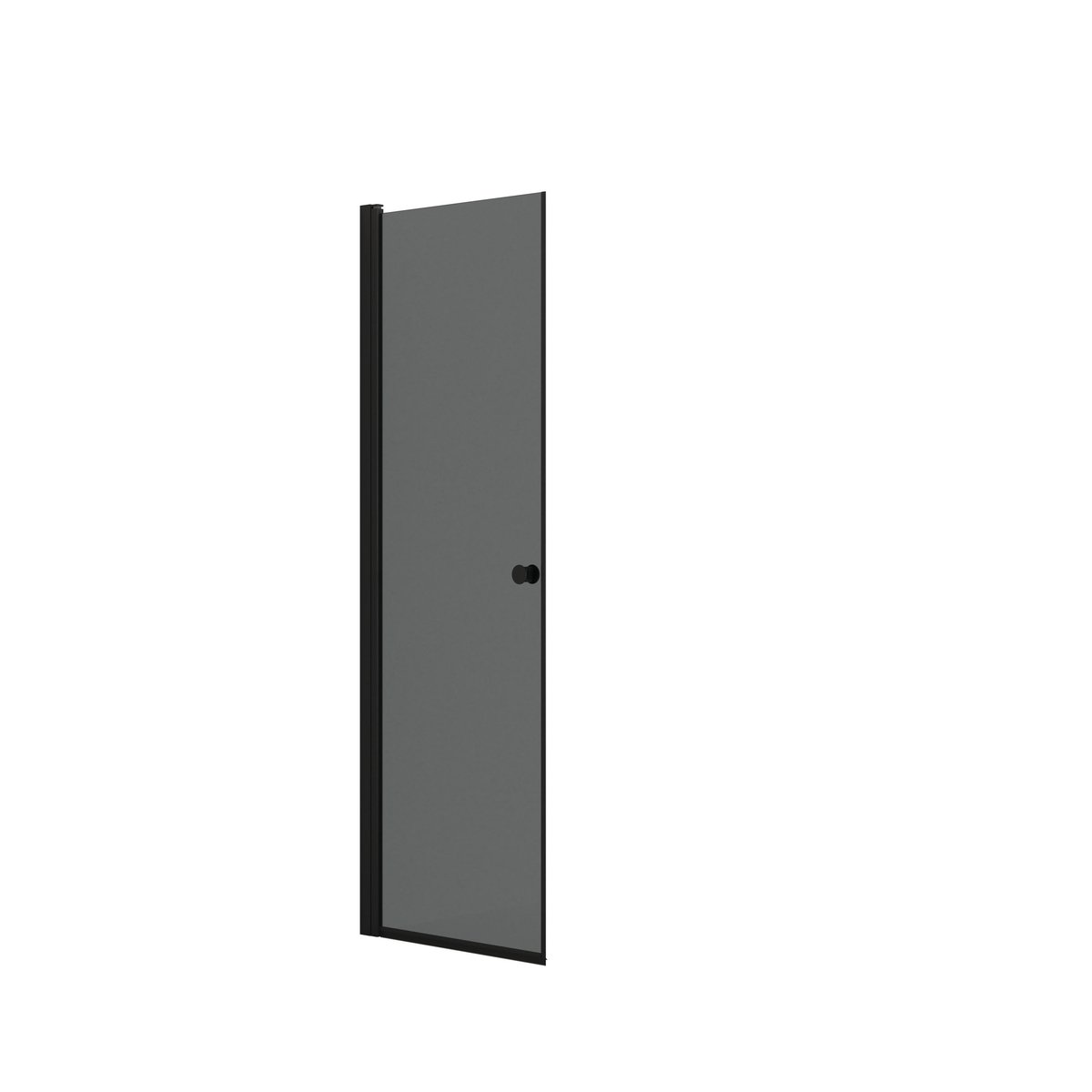 Dansani brusedør H:200x67-69cm sort/tonet glas