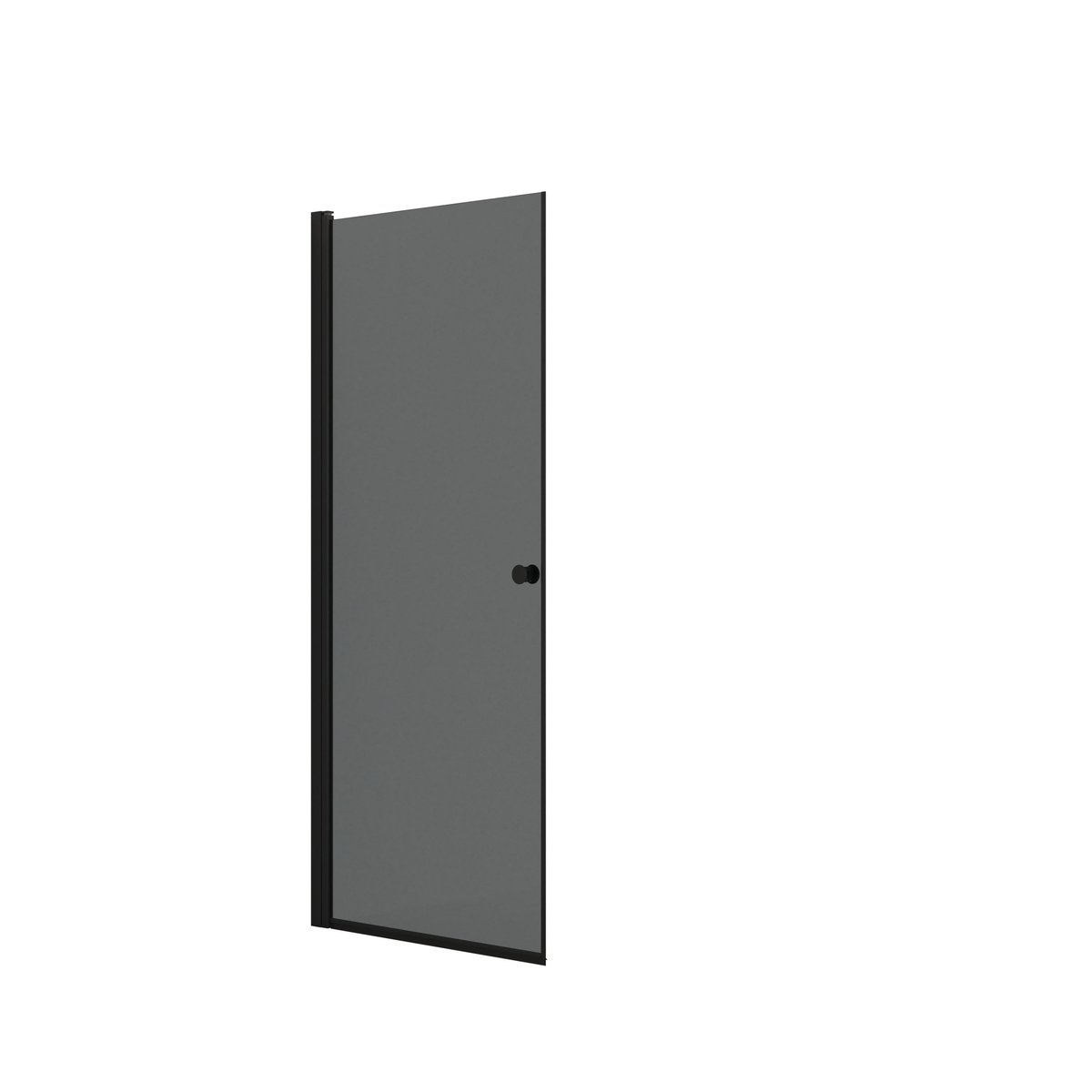 Dansani brusedør H:200x87-89cm sort/tonet glas