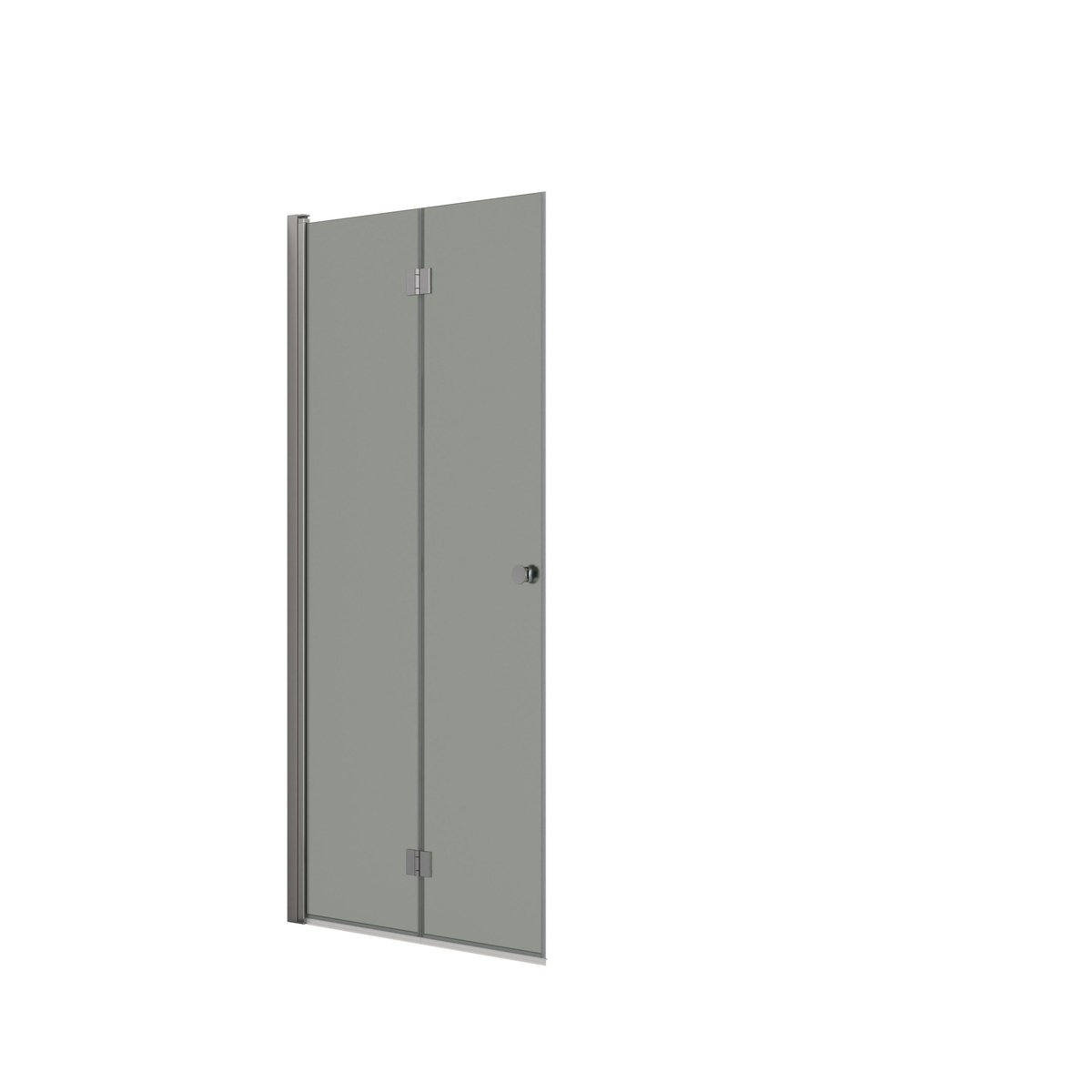 Dansani foldedør H:200x97-99cm satin/isglas
