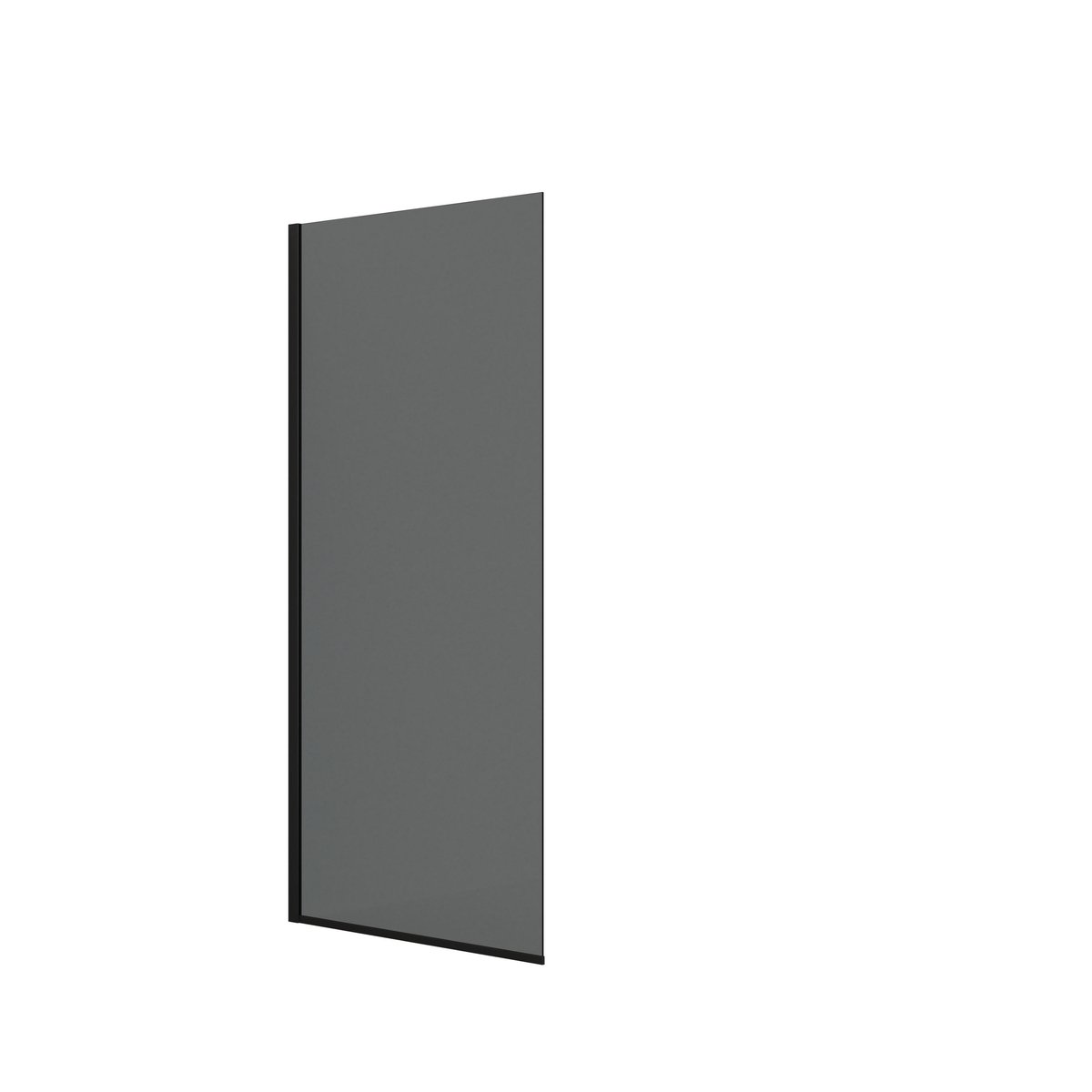 Dansani fast væg H:197,8x97-99cm sort/tonet glas