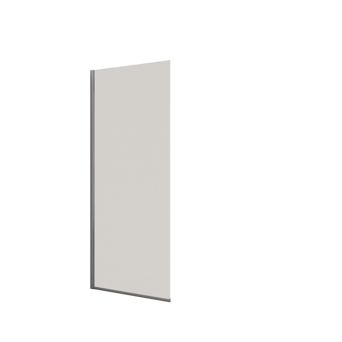 Dansani fast væg H:197,8x97-99cm krom/klart glas