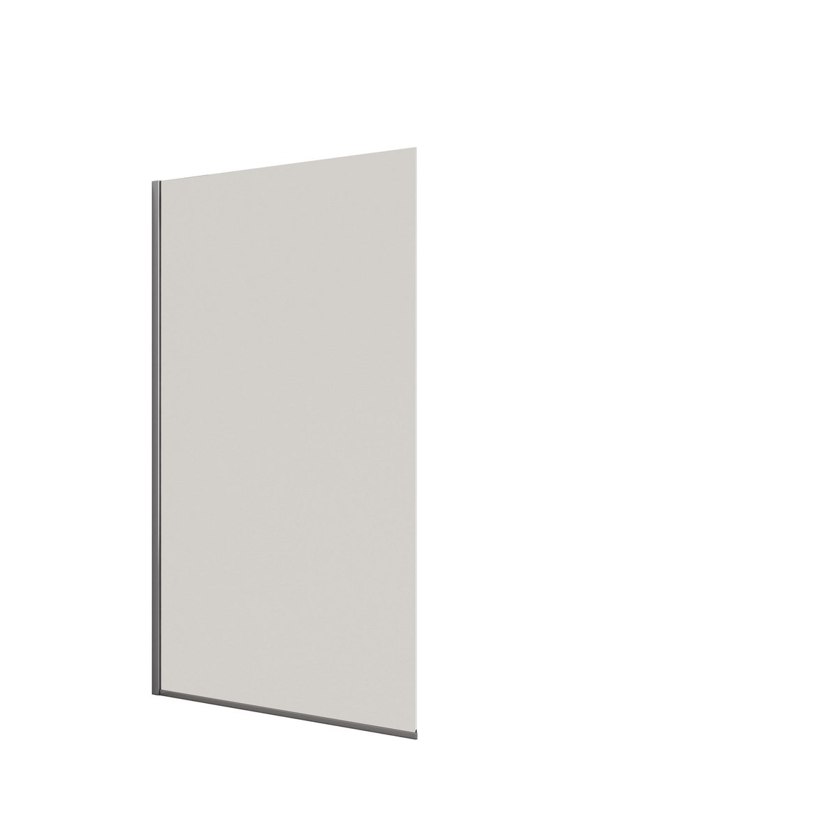 Dansani fast væg H:197,8x137-139cm krom/klart glas