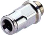 Straight adaptor 8mm g1/2" nickel brass