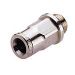 Straight adaptor 4mm g1/8" nickel brass