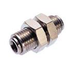Bulkhead connector 4mm m10x1 nickelbrass