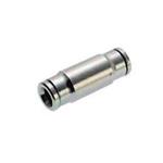 Straight connector 5mm nickel plat brass