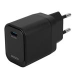 Deltaco usb-c pd væglader, 20w, sort