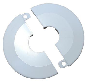 Roset to-delt hvid 22 (1/2") x ø85 mm