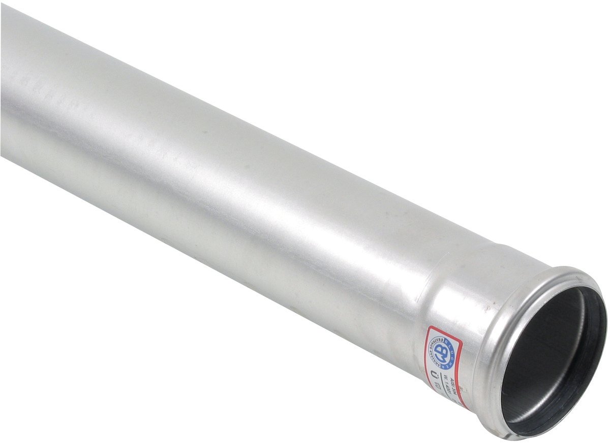 BLUCHER afløbsrør 75X2000 mm muffe rustfri