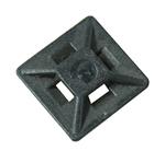 Holder til kabelbinder 19x19mm sort