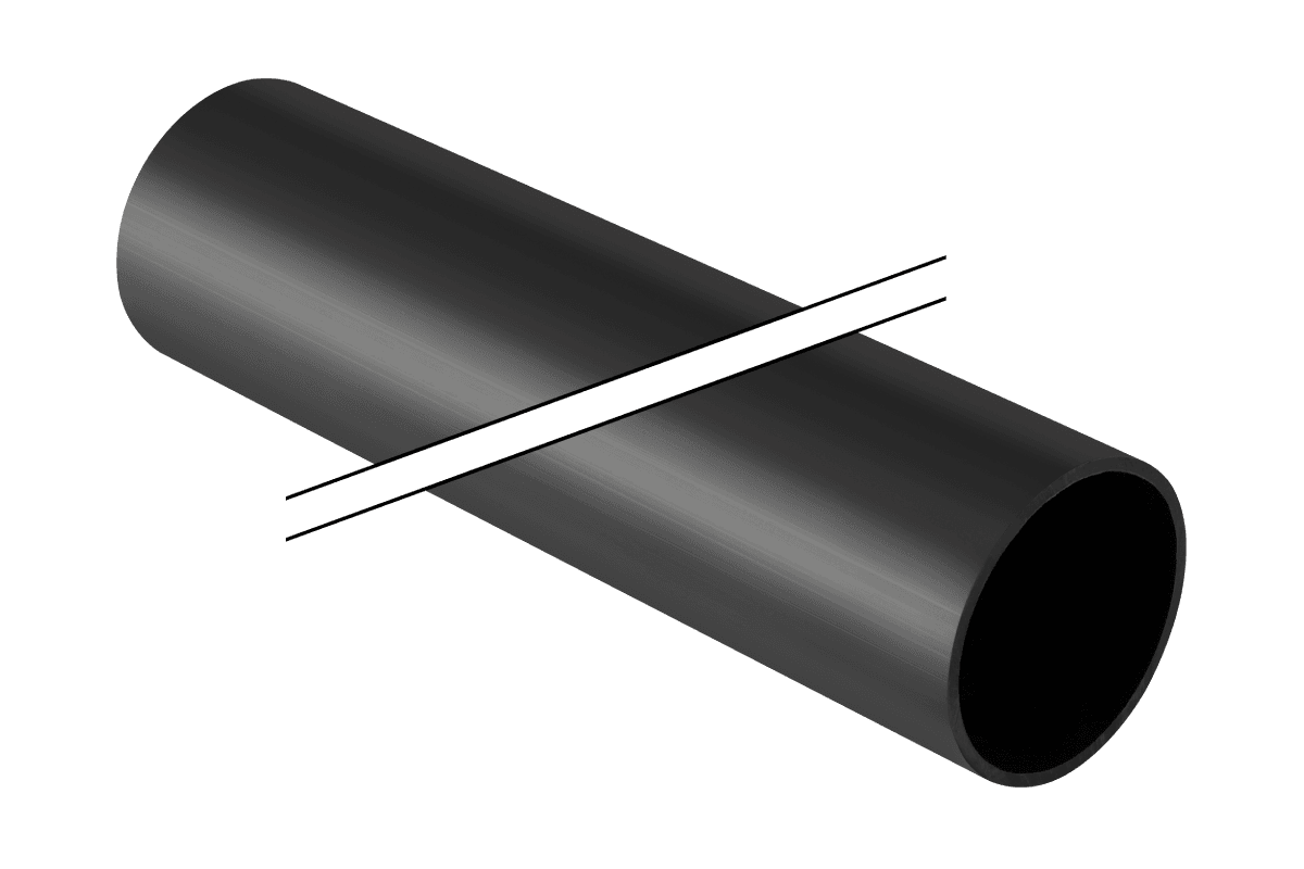 Geberit afløbsrør PEH 75 x 3 x 5000 mm