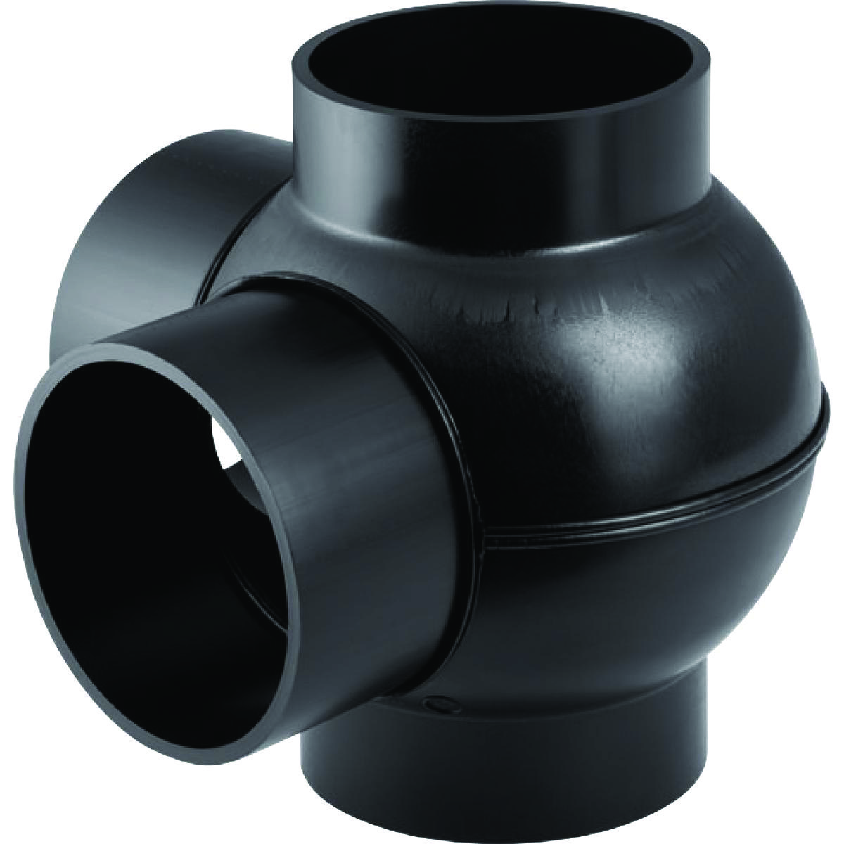 PEH hjørnegrenrør 90° Geberit, 110/110 mm, sort