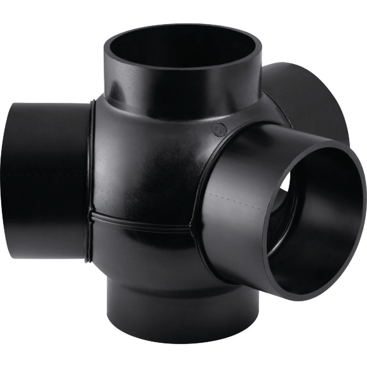 PEH grenrør 88,5/135° Geberit, 110/110 mm, 3-grene, sort