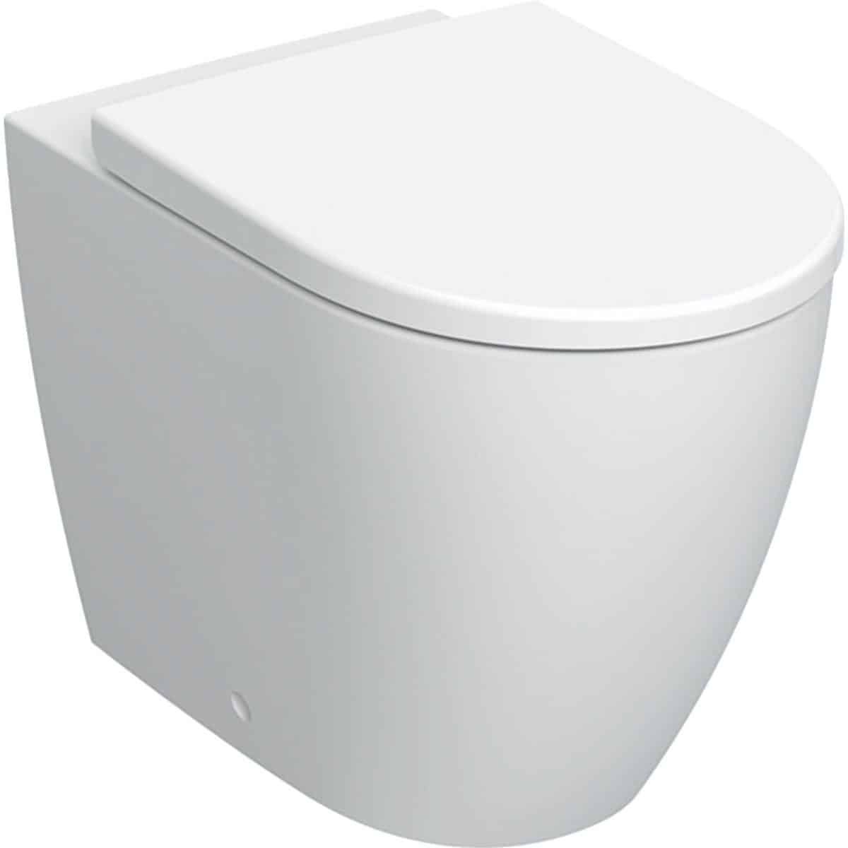 Geberit iCon gulvstående toilet m/sæde, Rimfree, mat hvid