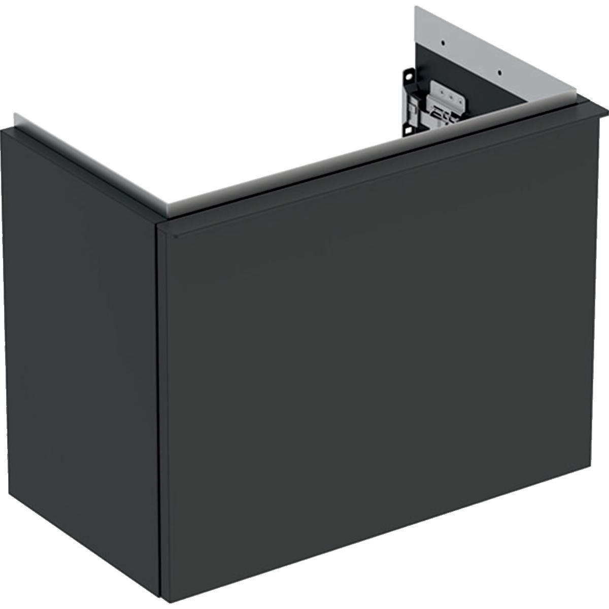 Geberit Icon vaskeskab 520 x 307 x 415 mm, 1 skuffe, Lava højkomprimeret trelags-spånplade, mat lake