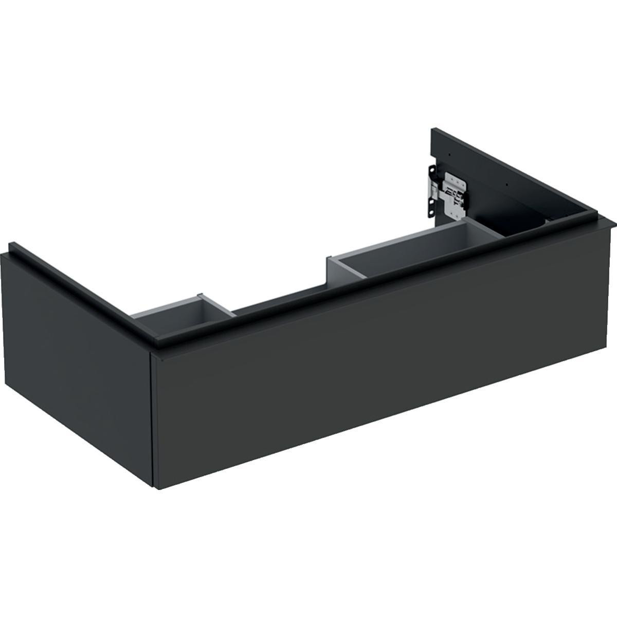 Geberit Icon vaskeskab 888 x 476 x 247 mm, 1 skuffe, Lava højkomprimeret trelags-spånplade, mat lake