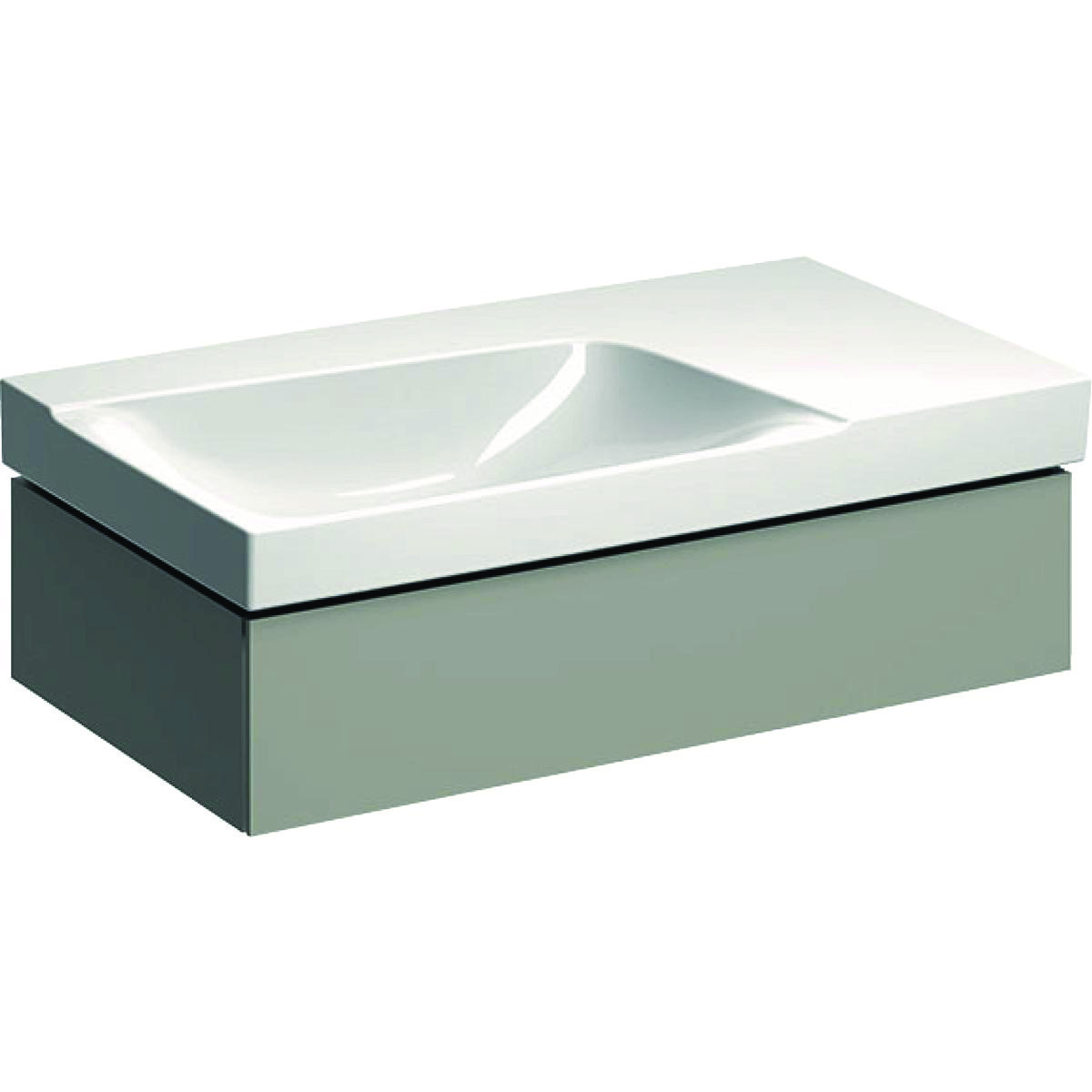 Geberit XENO2 vaskeskab 880x220x462mm m/skuffe greige spånplade lak 500.513.00.1