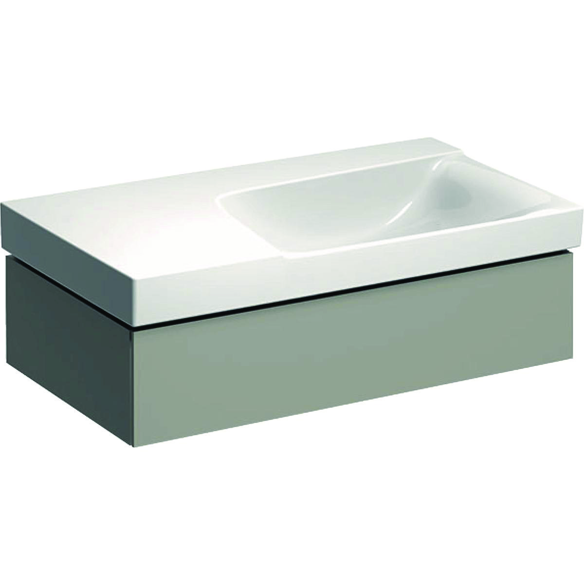 Geberit XENO2 vaskeskab 880x220x462mm m/skuffe greige spånplade lak 500.514.00.1
