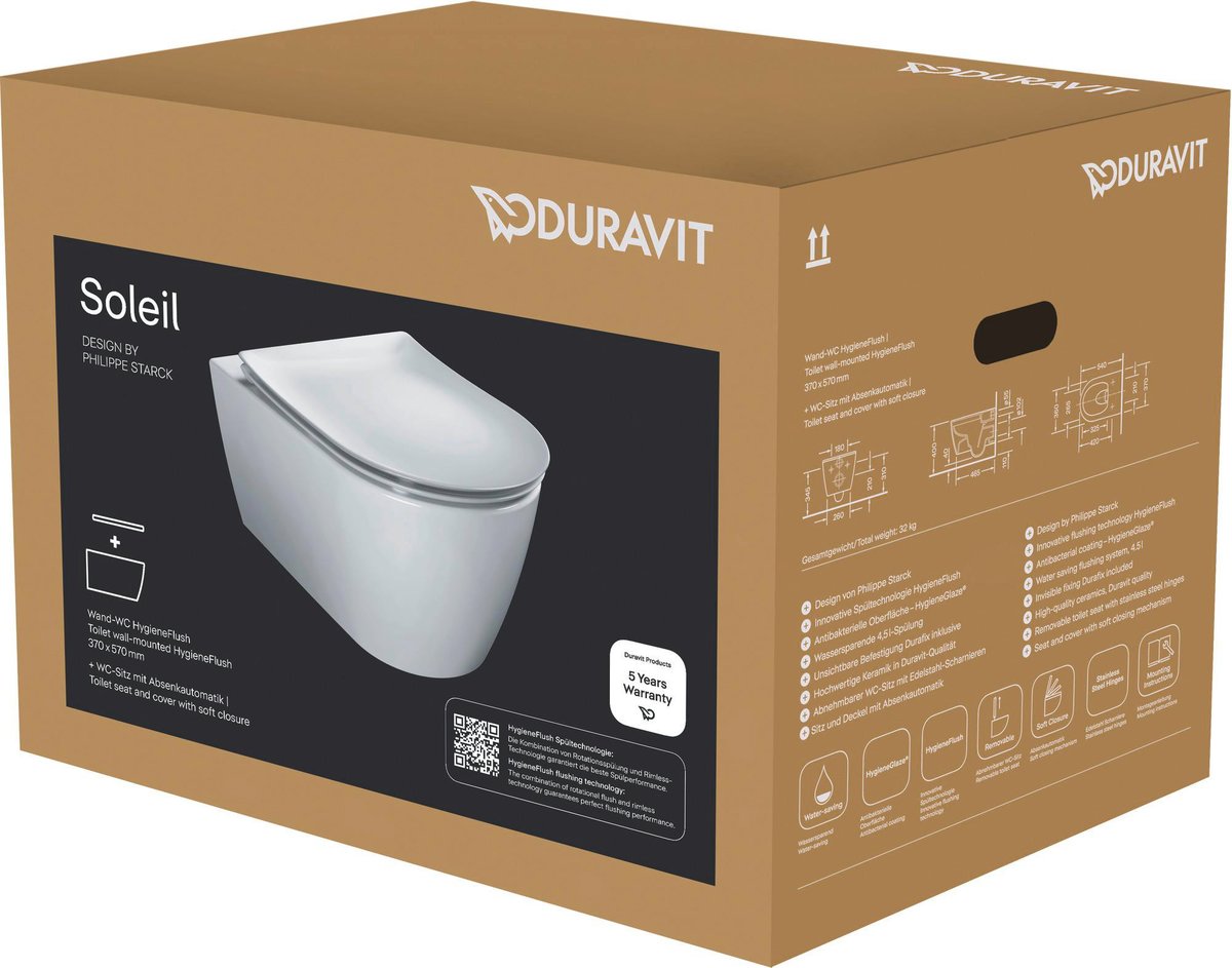 Duravit Soleil by Starck toilet sæt 540mm