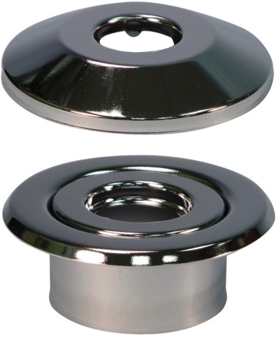 Sprinklerskærm upright V27 1/2" med skjold krom