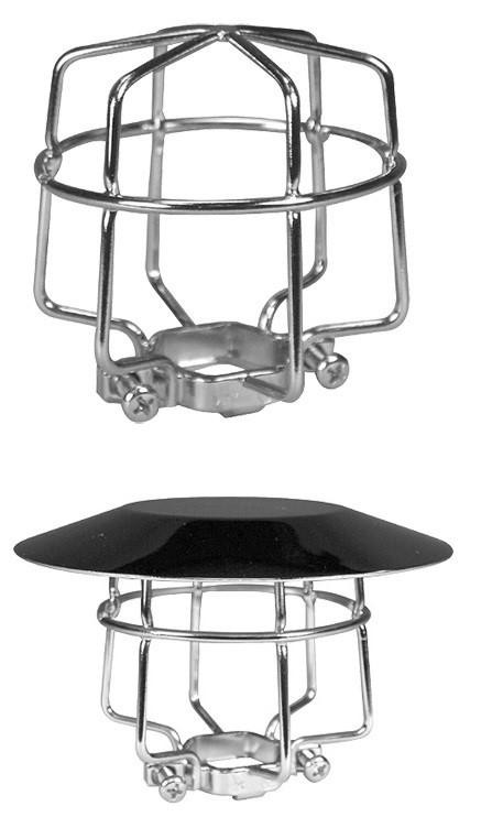 Sprinklerskærm pendent V27 1/2" med skjold krom
