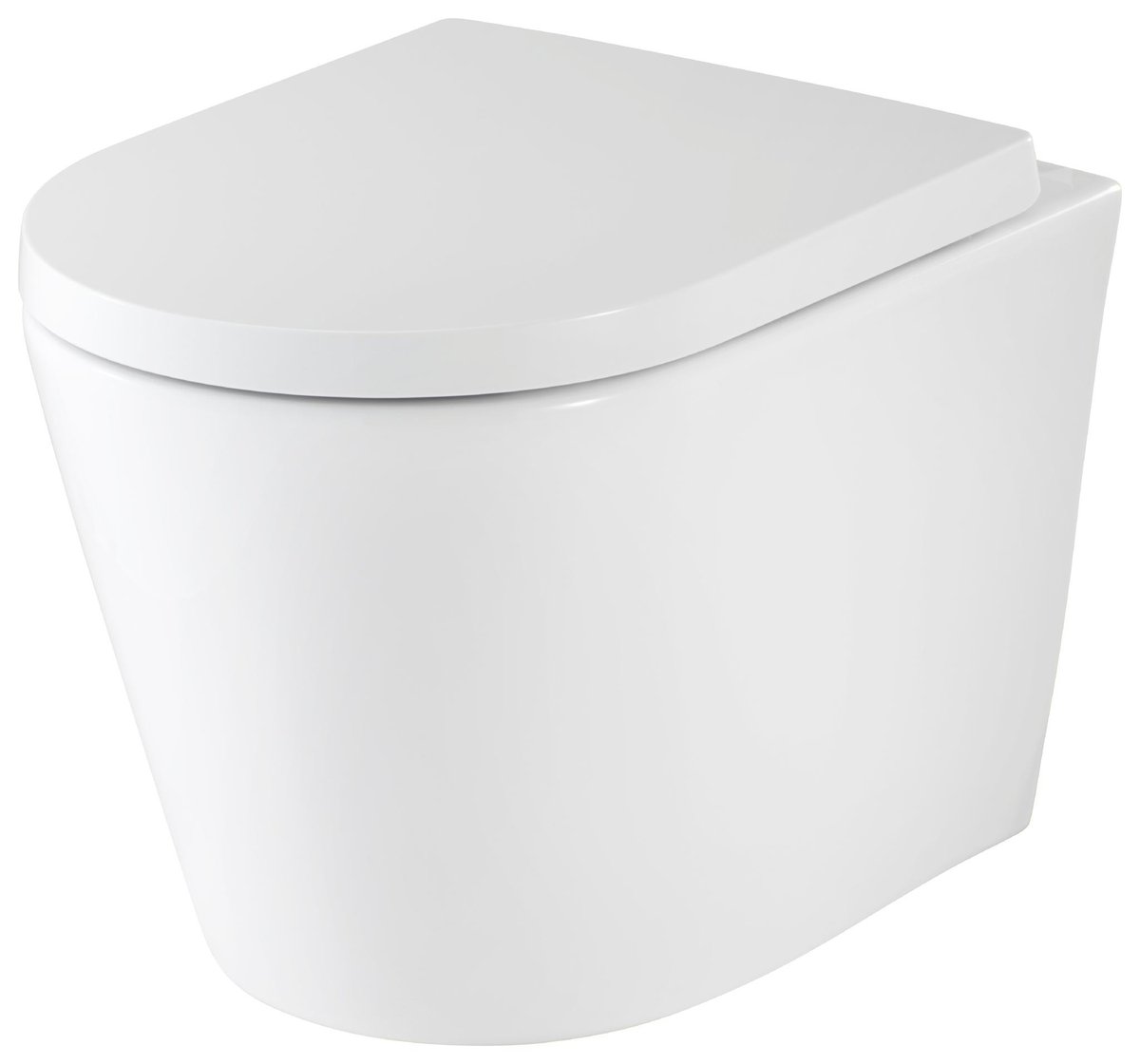 Pressalit Trend Combi Pack, væghængt toilet med Comfort D2 toiletsæde (1050011-DK3999)