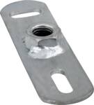 Grundflange m10 rustfri