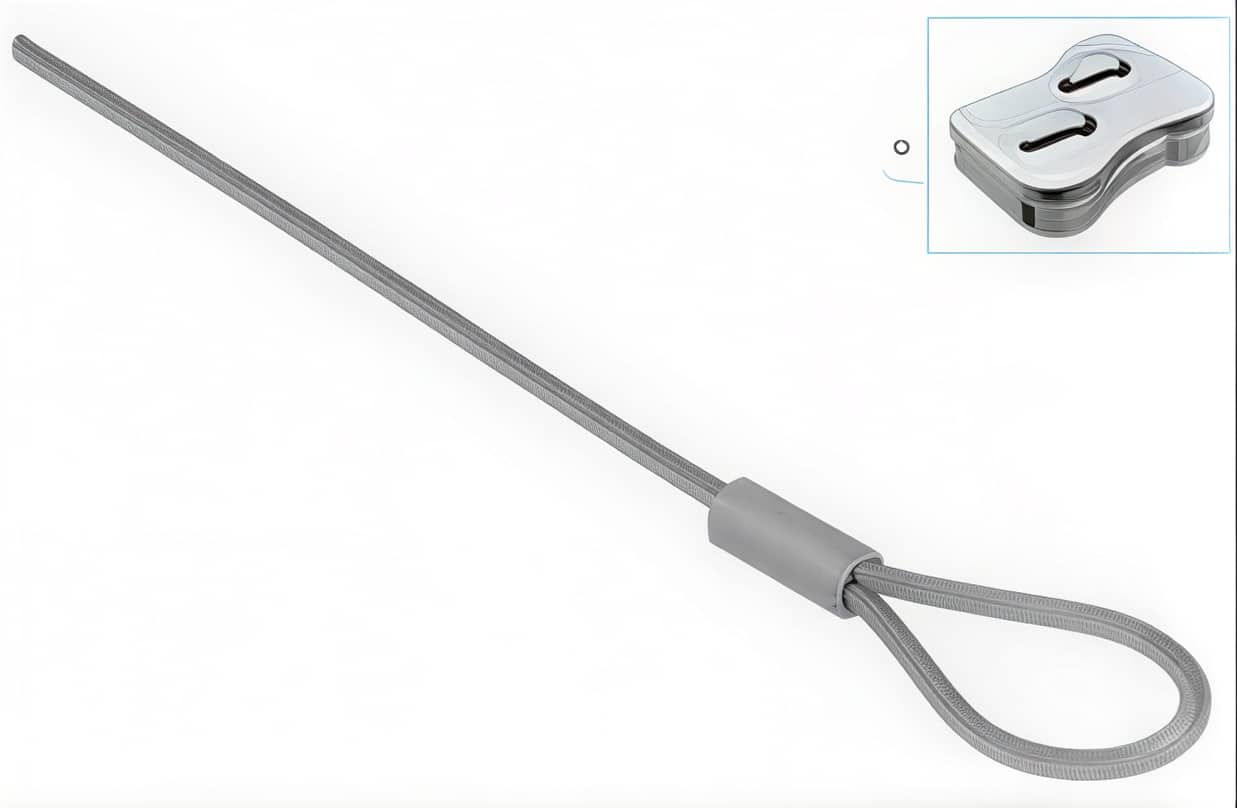 Dobygrip wireophæng m/løkke 2mx2mm