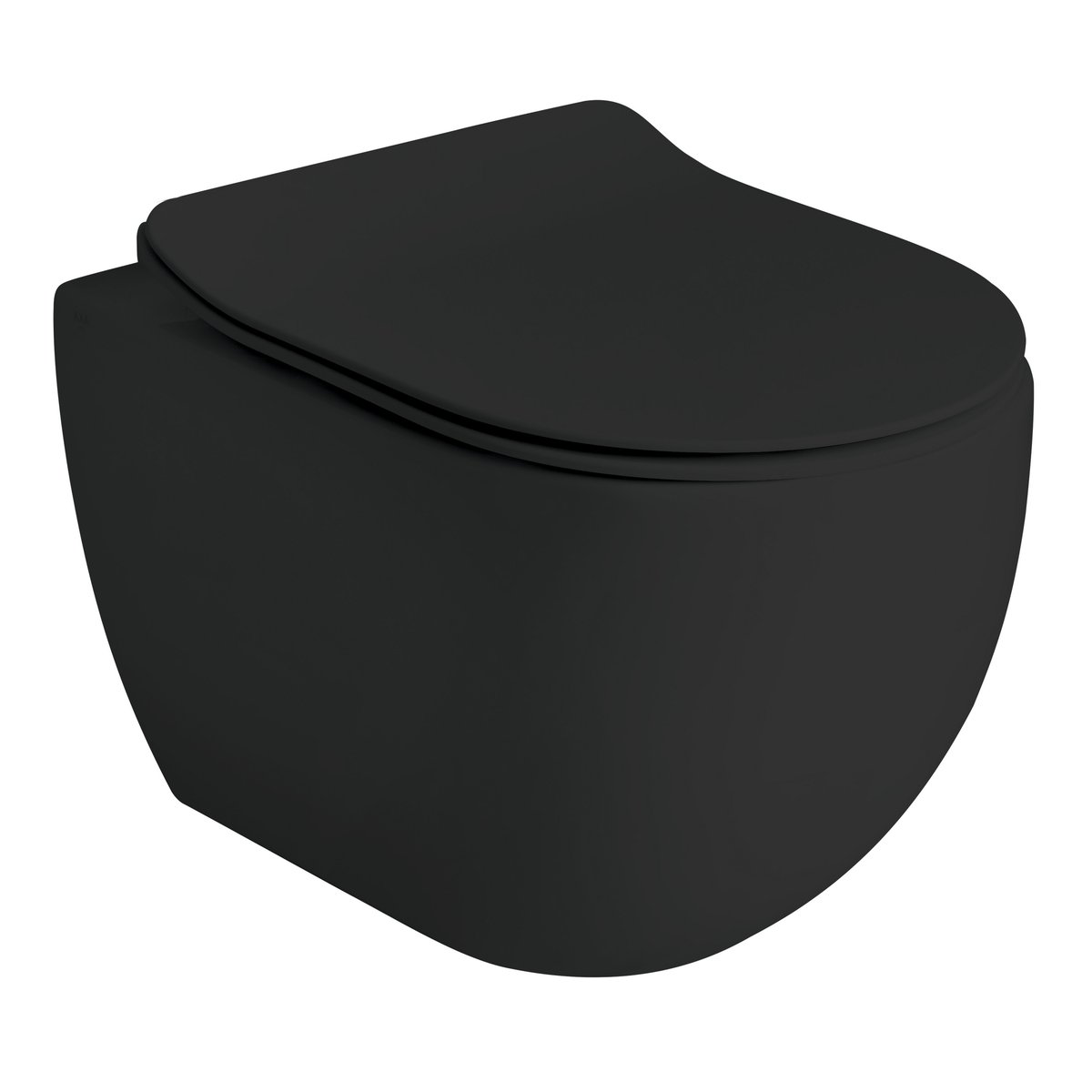 Lavabo Glomp mini væghængt toilet 460x370x325mm t/indbyg rimless cist matsort