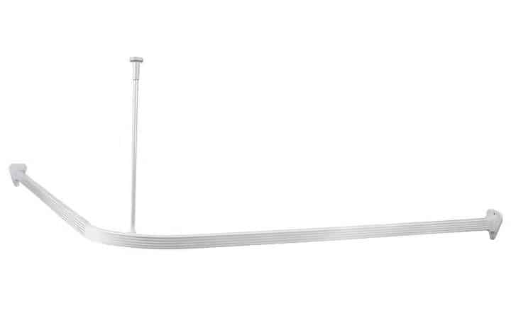 Forhængsskinne SAFIR 90x9cm hvid