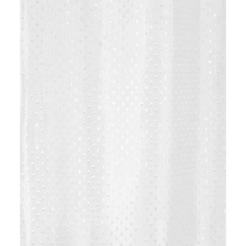 Safir Bruseforhæng 180x200cm hvidt med stjerner