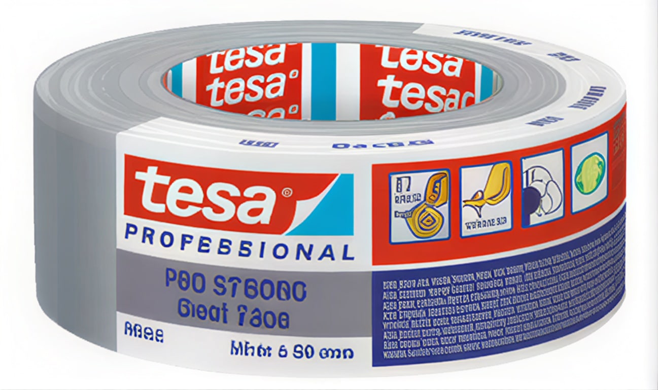 Lærredstape pro 66462 50mx50mm grå