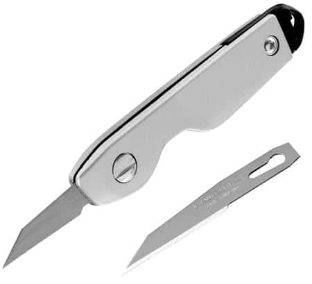 Kniv med sammenklappelig klinge