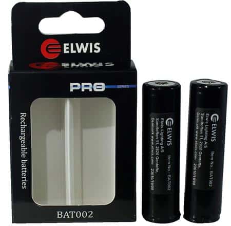 Batterier 2 x 18650, 3.7v, 2600 mah