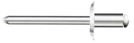 Blindnitte 4,8 x17mm alu/stål stor krave