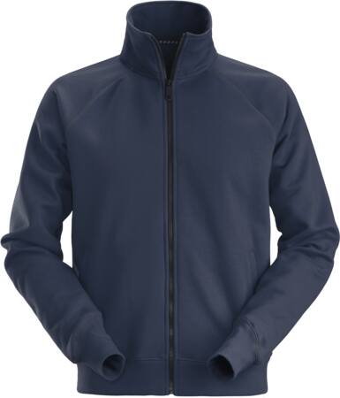 Sweatjakke med lynlås str: m navy