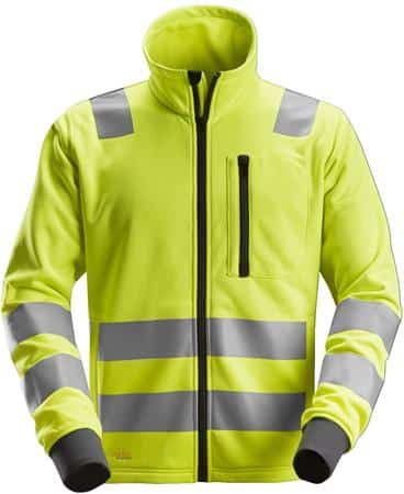 Fleecejakke hi-viz gul m