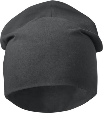 Beanie bomuld koksgrå one size