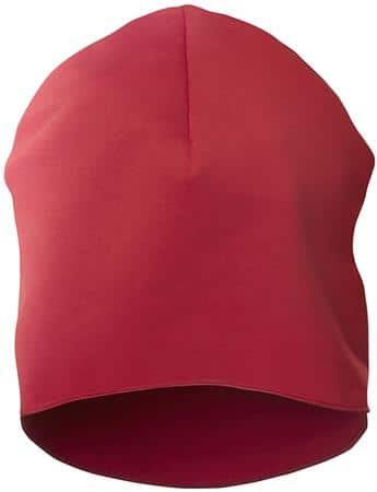 Beanie fleece chilirød one size