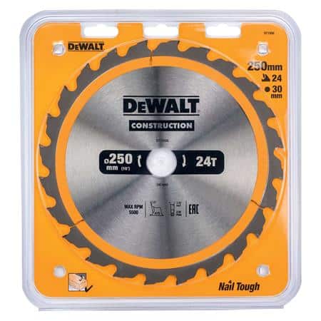 Dewalt rundsavsklinge 250x30mm 24t