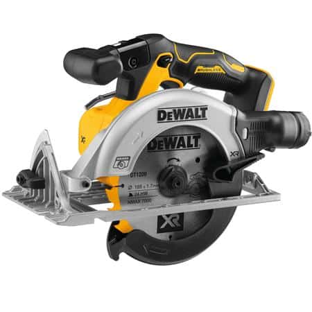 18v xr 165mm kulløs rundsav - løs enhed