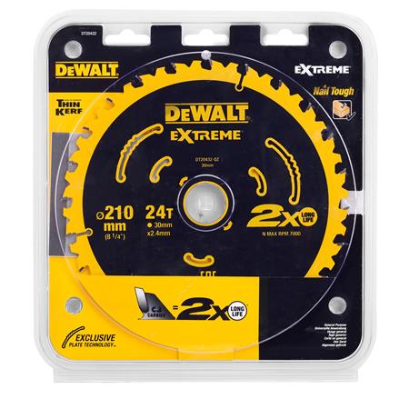 Dewalt rundsavsklinge extreme 210x30m