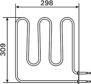 Vega varmeelememt for vega 4,5 kw