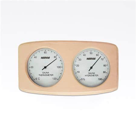 Thermo/hygrometer med træramme