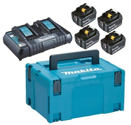 Batteripakke 4 x bl1850b + dc18rd
