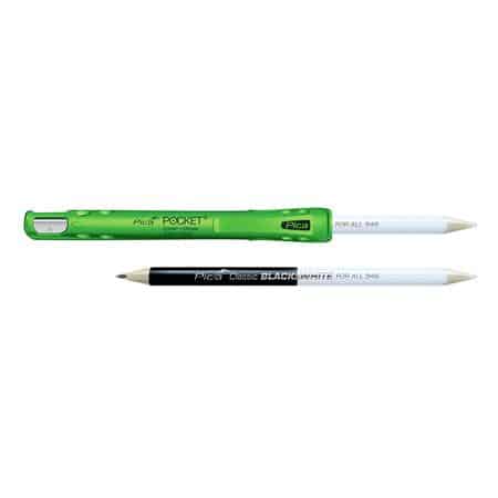 Pica pocket inkl 1 uni blyant sort/hvid