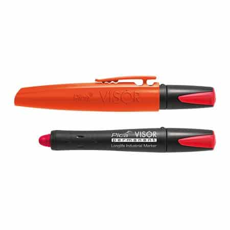Pica visor permanent marker rød