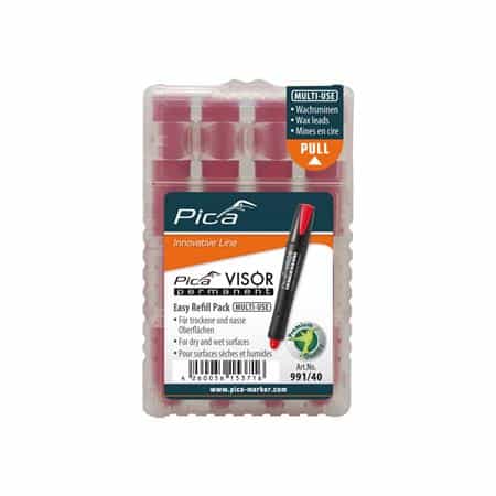 Pica visor permanent refill rød