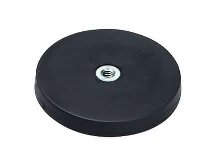 Gummibelagt.ndfeb magnet indv.gev.ø88mm